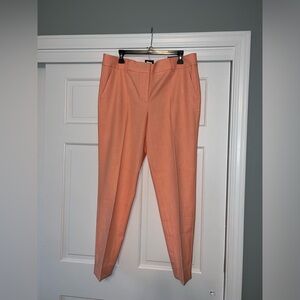 Talbots Peach Creamsicle Hampshire Ankle Pants NWT 12